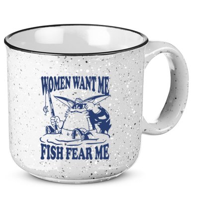 Mamono World Women Want Me Fish Fear Me 15oz Campfire Ceramic Mug