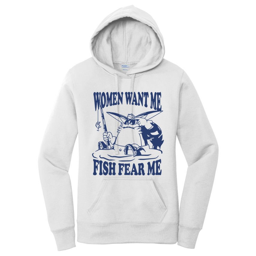 Mamono World Women Want Me Fish Fear Me Women's Pullover Hoodie
