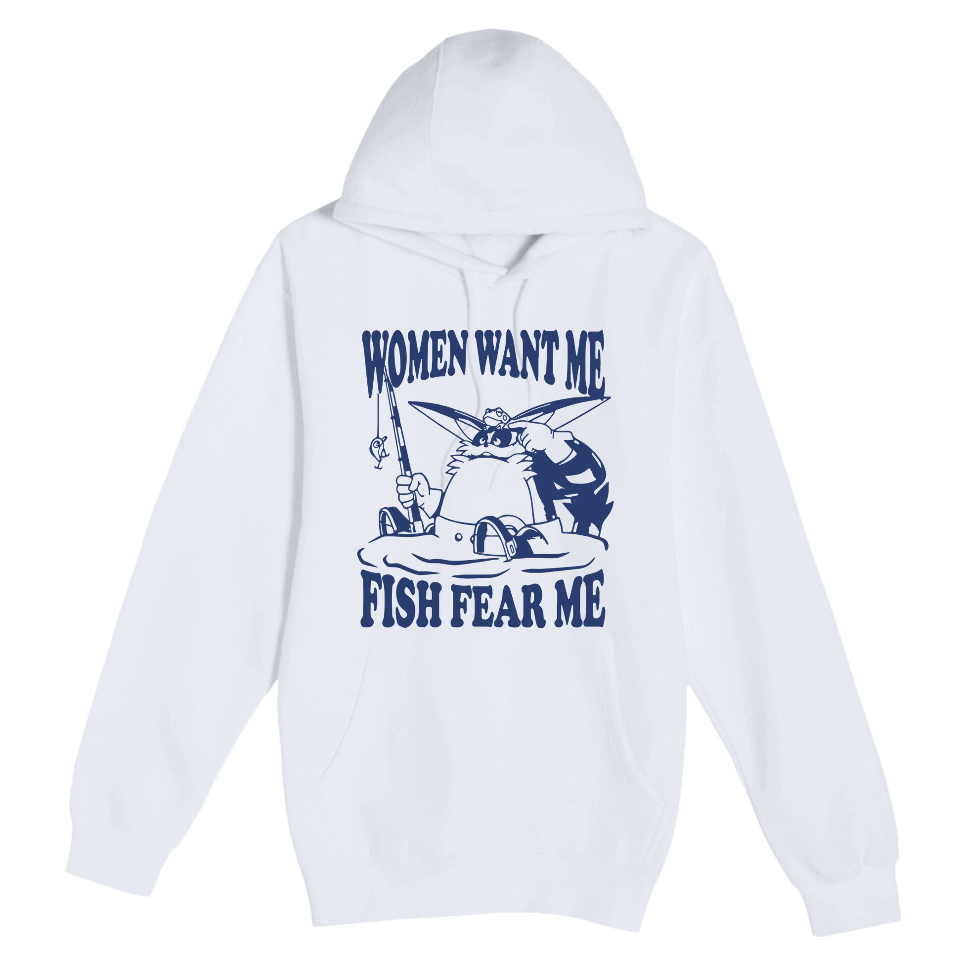 Mamono World Women Want Me Fish Fear Me Premium Pullover Hoodie