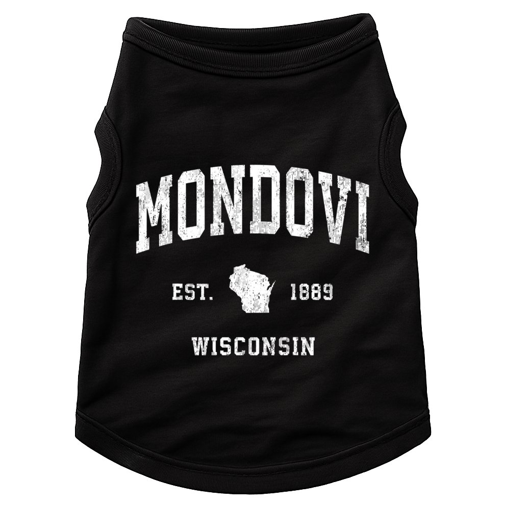Mondovi Wisconsin Wi Vintage Athletic Sports Doggie Tank