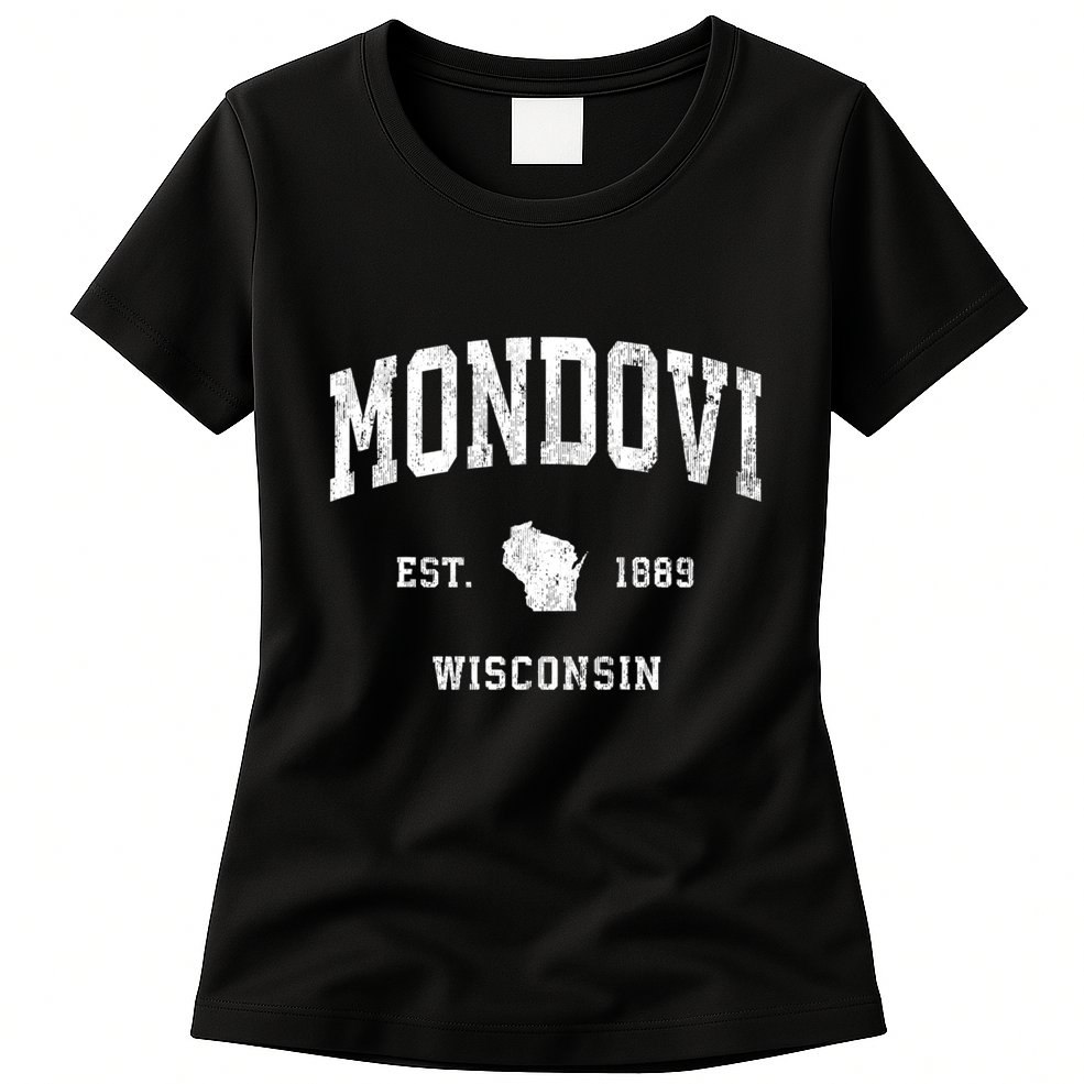 Mondovi Wisconsin Wi Vintage Athletic Sports Womens T-Shirt