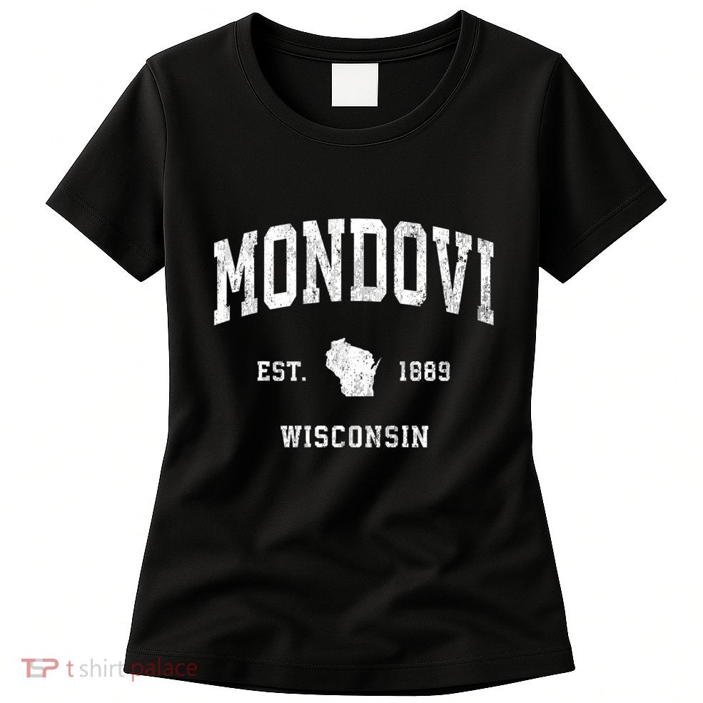 Mondovi Wisconsin Wi Vintage Athletic Sports Womens T-Shirt