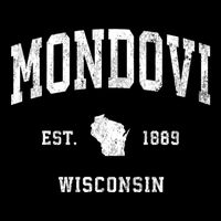 Mondovi Wisconsin Wi Vintage Athletic Sports Womens T-Shirt