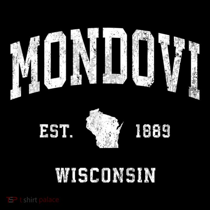 Mondovi Wisconsin Wi Vintage Athletic Sports Womens T-Shirt