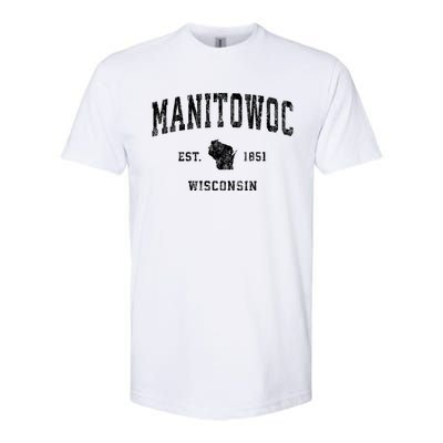 Manitowoc Wisconsin Wi Vintage Sports Softstyle CVC T-Shirt