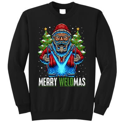 Merry Weldmas Welder Christmas Welding Worker Santa Sweatshirt