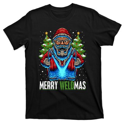 Merry Weldmas Welder Christmas Welding Worker Santa T-Shirt