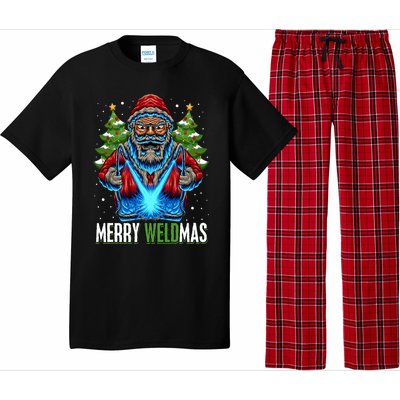 Merry Weldmas Welder Christmas Welding Worker Santa Pajama Set