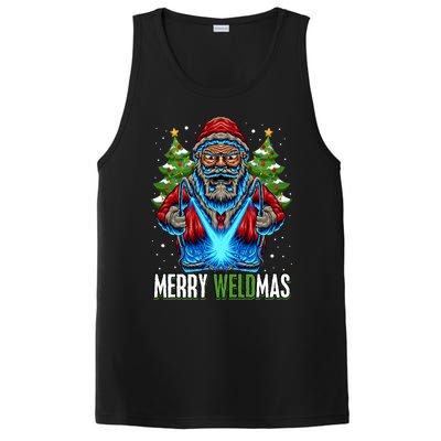 Merry Weldmas Welder Christmas Welding Worker Santa PosiCharge Competitor Tank