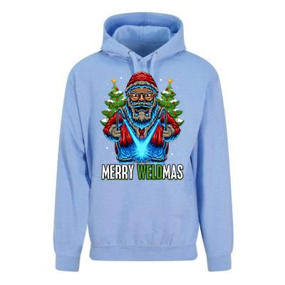 Merry Weldmas Welder Christmas Welding Worker Santa Unisex Surf Hoodie