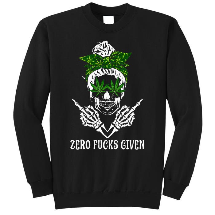 Men Women Weed Skull Cannabis Marijuana 420 THC Weed Lover Tall Sweatshirt