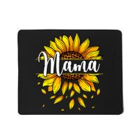 Mama With Yellow Sunflower Floral Graphic Mothers Day Mousepad