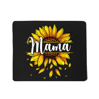 Mama With Yellow Sunflower Floral Graphic Mothers Day Mousepad