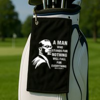 Malcolm X A Man Who Stands For Nothing Will Fall For Black History Month Golf Towel