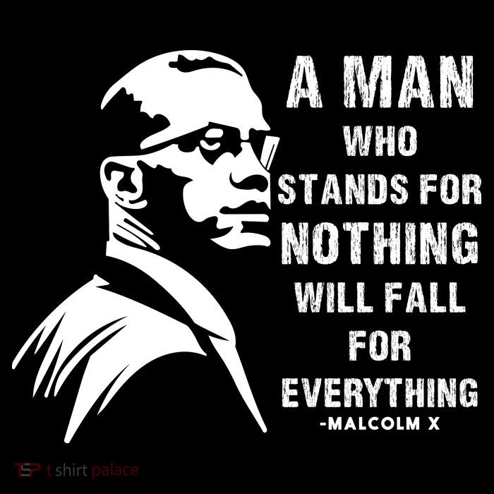 Malcolm X A Man Who Stands For Nothing Will Fall For Black History Month Cropped Pullover Crew