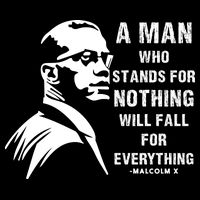 Malcolm X A Man Who Stands For Nothing Will Fall For Black History Month Short Acrylic Beanie