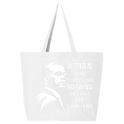 Malcolm X A Man Who Stands For Nothing Will Fall For Black History Month 25L Jumbo Tote