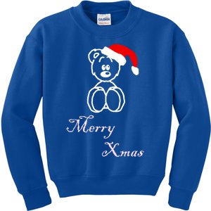 Merry Xmas Bear Meaningful Gift Kids Sweatshirt