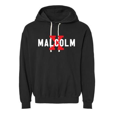 Malcolm X Black History Garment-Dyed Fleece Hoodie