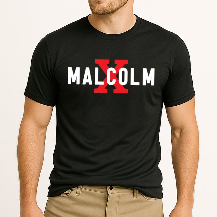 Malcolm X Black History Cooling Performance Crew T-Shirt