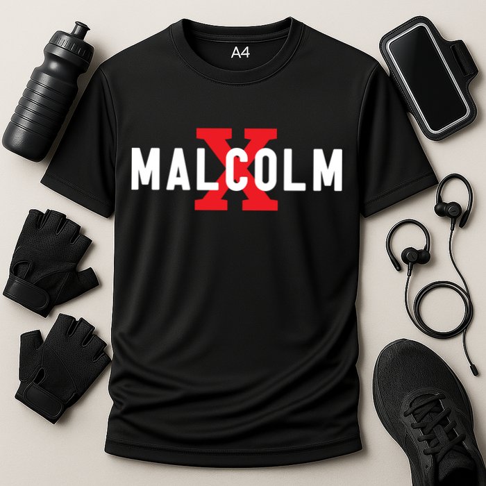 Malcolm X Black History Cooling Performance Crew T-Shirt