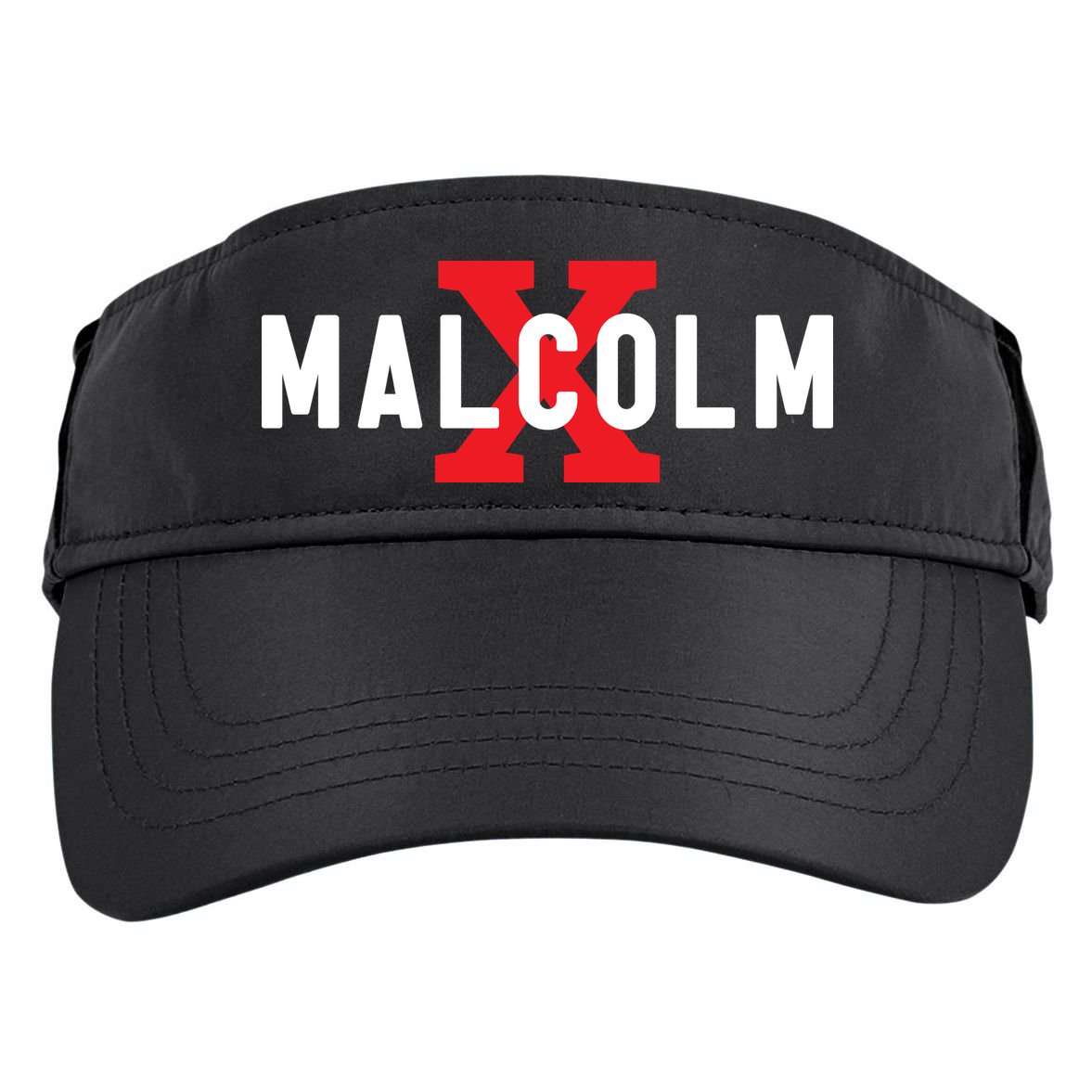 Malcolm X Black History Adult Drive Performance Visor