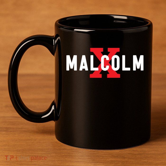 Malcolm X Black History 11oz C Handle Ceramic Mug