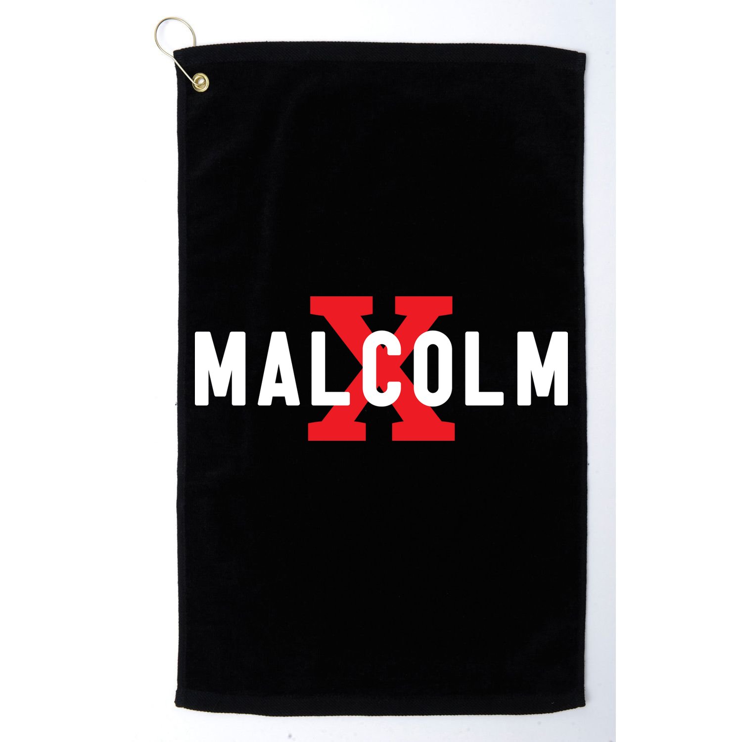 Malcolm X Black History Golf Towel
