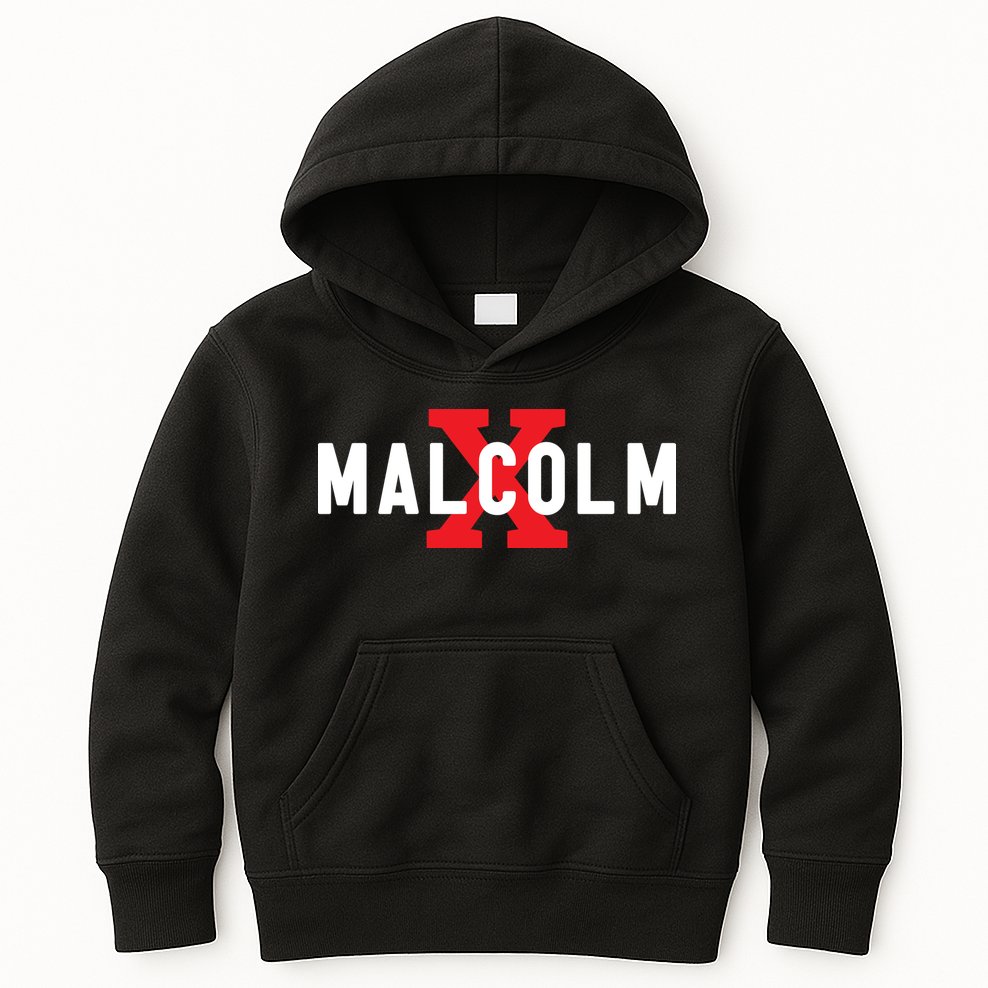 Malcolm X Black History Kids Hoodie