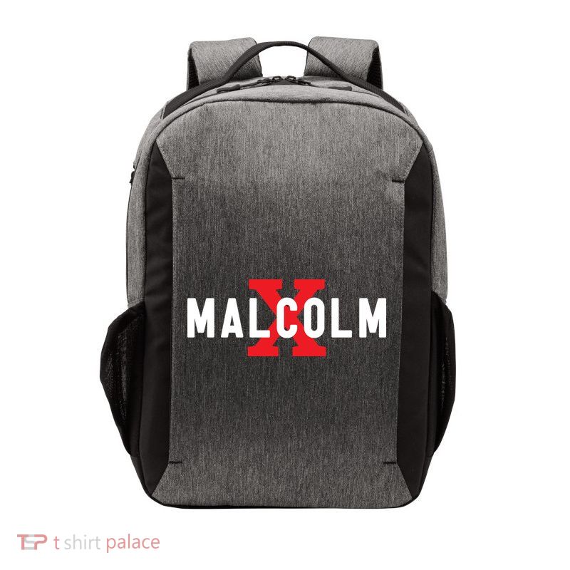 Malcolm X Black History Vector Backpack