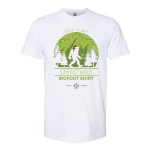 Merry Xmas Bigfoot Santa Squatch Christmas Yeti Softstyle CVC T-Shirt