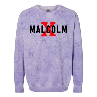 Malcolm X Civil Rights Movement America Usa Colorblast Crewneck Sweatshirt