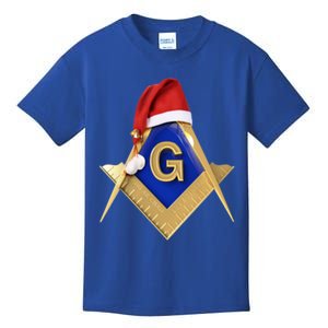 Masonic Xmas Christmas SantaS Hat Freemason Gift Kids T-Shirt