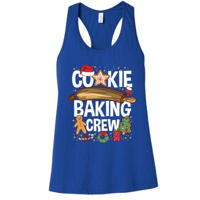 Matching Xmas Cookie Baking Family Cookie Baking Crew Funny Gift Women's Racerback Tank