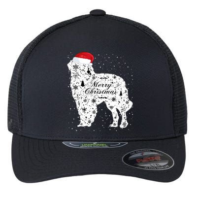 Merry Xmas Carpathian Shepherd Dog Christmas Great Gift Flexfit Unipanel Trucker Cap