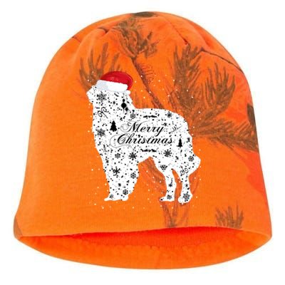 Merry Xmas Carpathian Shepherd Dog Christmas Great Gift Kati - Camo Knit Beanie