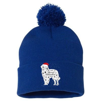 Merry Xmas Carpathian Shepherd Dog Christmas Great Gift Pom Pom 12in Knit Beanie