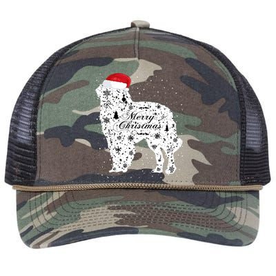 Merry Xmas Carpathian Shepherd Dog Christmas Great Gift Retro Rope Trucker Hat Cap