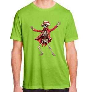 Merry Xmas Christmas Dancing Skeleton Santa Claus Gift Adult ChromaSoft Performance T-Shirt