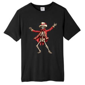 Merry Xmas Christmas Dancing Skeleton Santa Claus Gift Tall Fusion ChromaSoft Performance T-Shirt