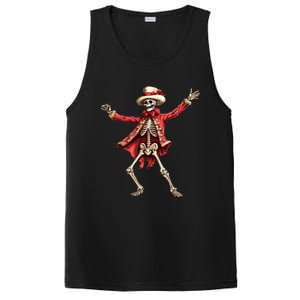 Merry Xmas Christmas Dancing Skeleton Santa Claus Gift PosiCharge Competitor Tank