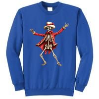 Merry Xmas Christmas Dancing Skeleton Santa Claus Gift Tall Sweatshirt