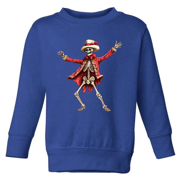 Merry Xmas Christmas Dancing Skeleton Santa Claus Gift Toddler Sweatshirt