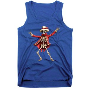 Merry Xmas Christmas Dancing Skeleton Santa Claus Gift Tank Top