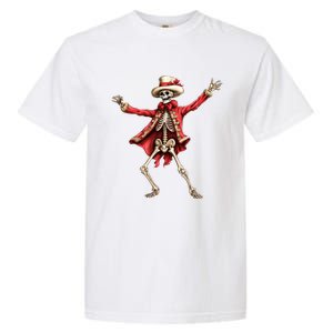 Merry Xmas Christmas Dancing Skeleton Santa Claus Gift Garment-Dyed Heavyweight T-Shirt