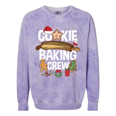 Matching Xmas Cookie Baking Family Cookie Baking Crew Gift Colorblast Crewneck Sweatshirt