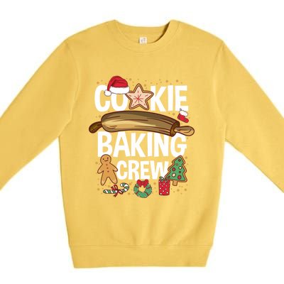 Matching Xmas Cookie Baking Family Cookie Baking Crew Gift Premium Crewneck Sweatshirt