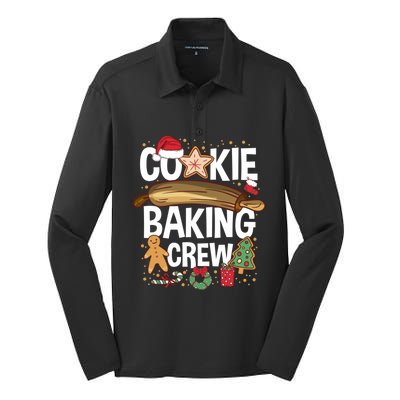 Matching Xmas Cookie Baking Family Cookie Baking Crew Gift Silk Touch Performance Long Sleeve Polo