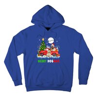 Merry Xmas Dog Santa Elf Labrador Retrievers On Pickup Truck Gift Hoodie