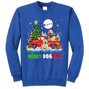 Merry Xmas Dog Santa Elf Labrador Retrievers On Pickup Truck Gift Sweatshirt